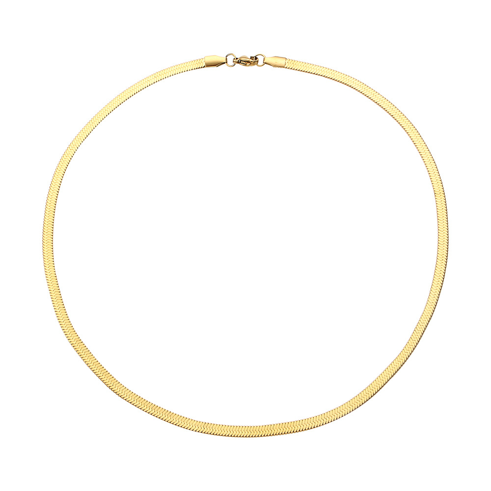 Elegant Gold Snake Chain Necklace – Timeless Shine, Effortless Luxury